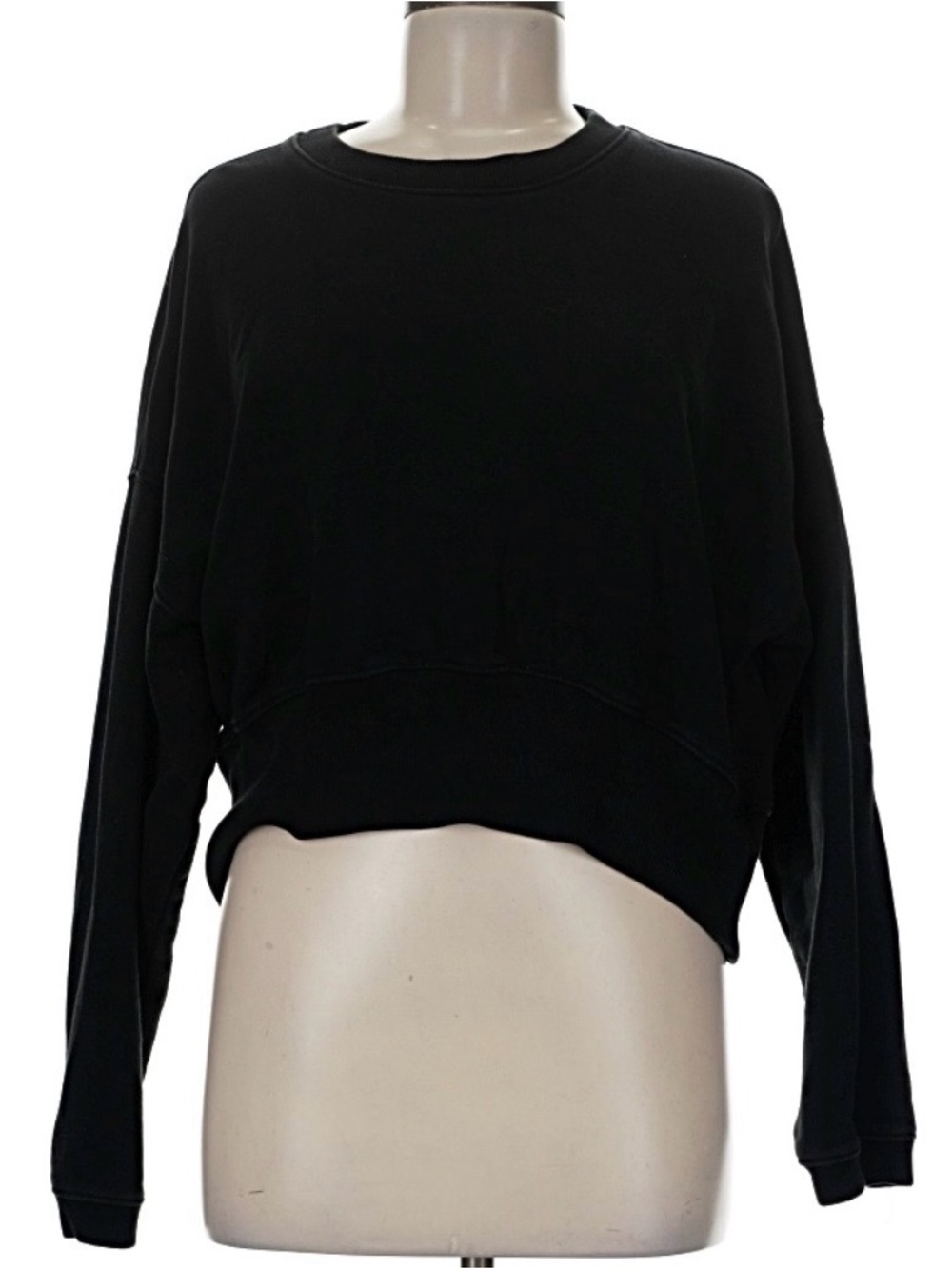 AllSaints Black Logo Label Crewneck